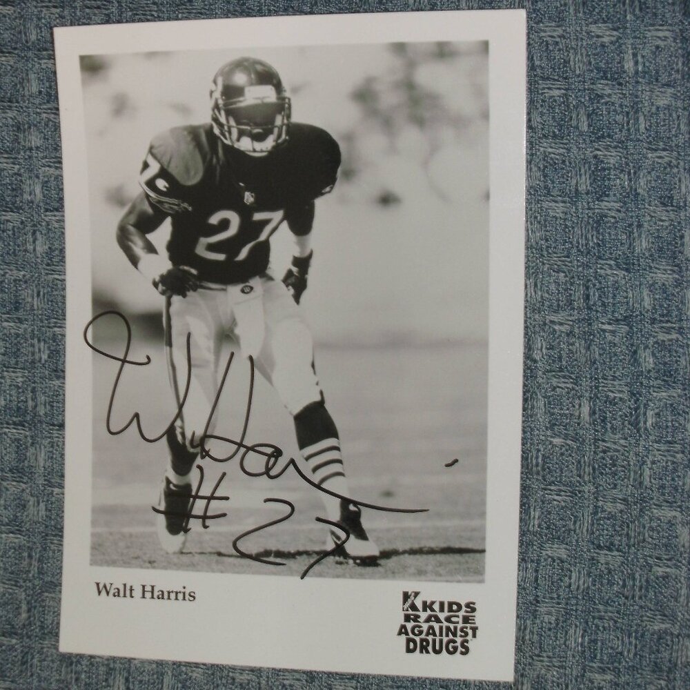 Chicago BEARS Football NFL WALT HARRIS 5"x7" Autographed Photo signed on sight